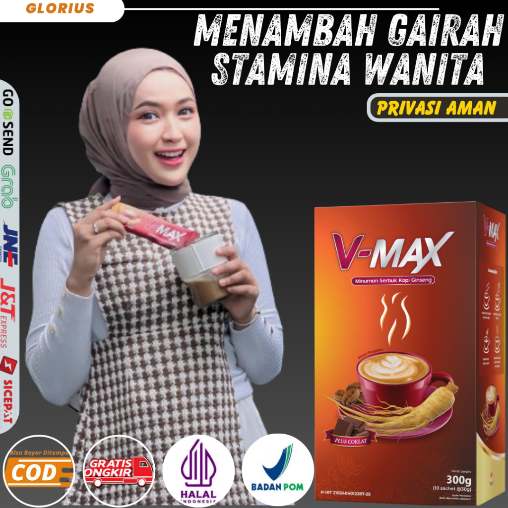 

Original V Max Kopi Ginseng 1 Box 10 sachet kopi stamina RASA COKELAT Tingkatkan gairah wanita tahan lama BPOM