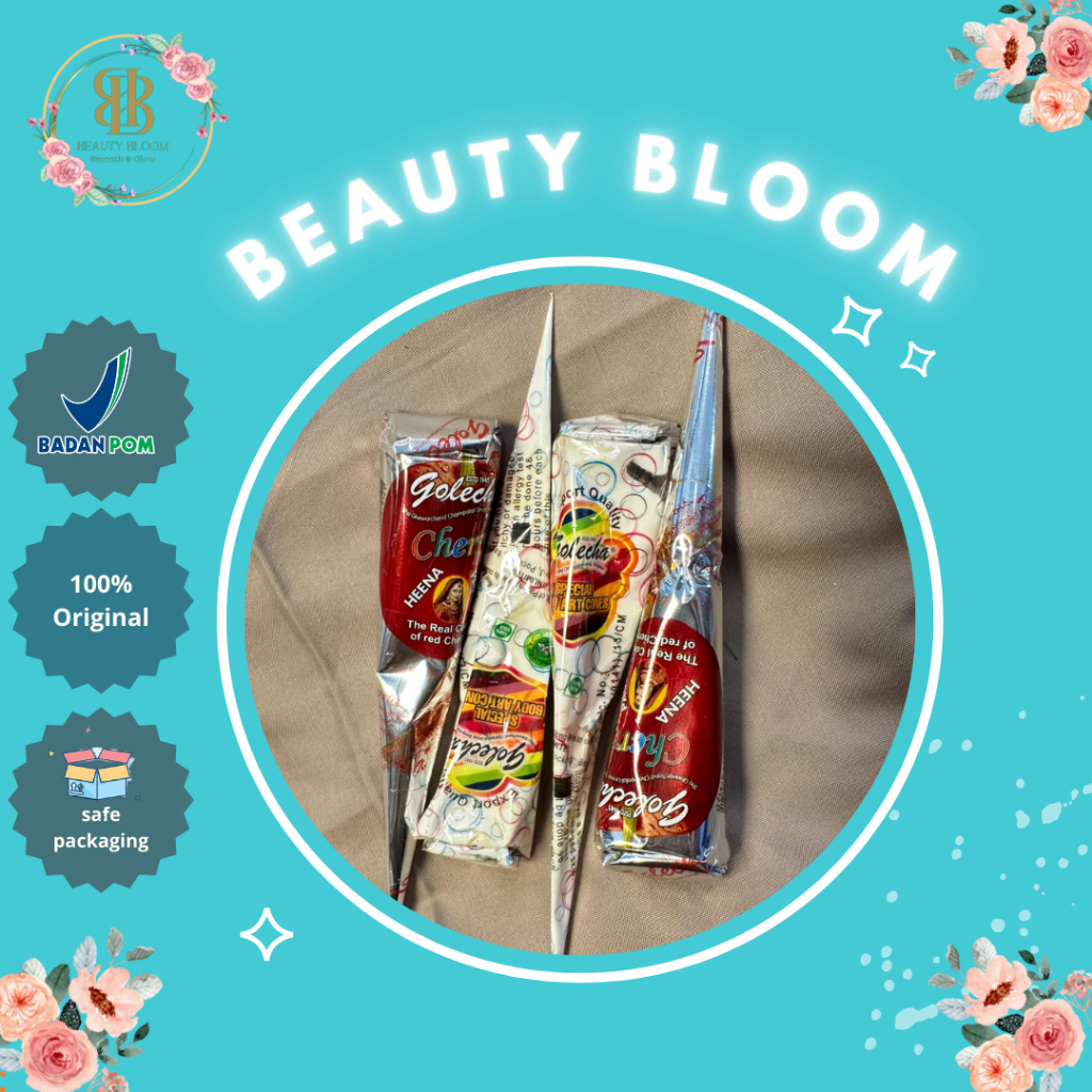 HENNA Golecha Magic Cone / Heena Henna Paste / Red Cherry / Henna Pengantin Merah Cherry