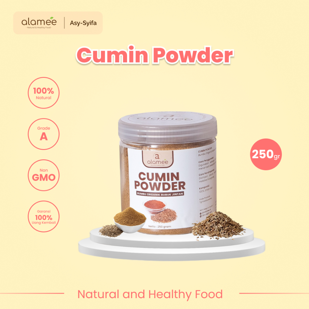 

ALAMEE Bumbu Dapur Jintan Bubuk Cumin Powder Bumbu Dapur Instan Jinten Ground Caraway Rempah Masak