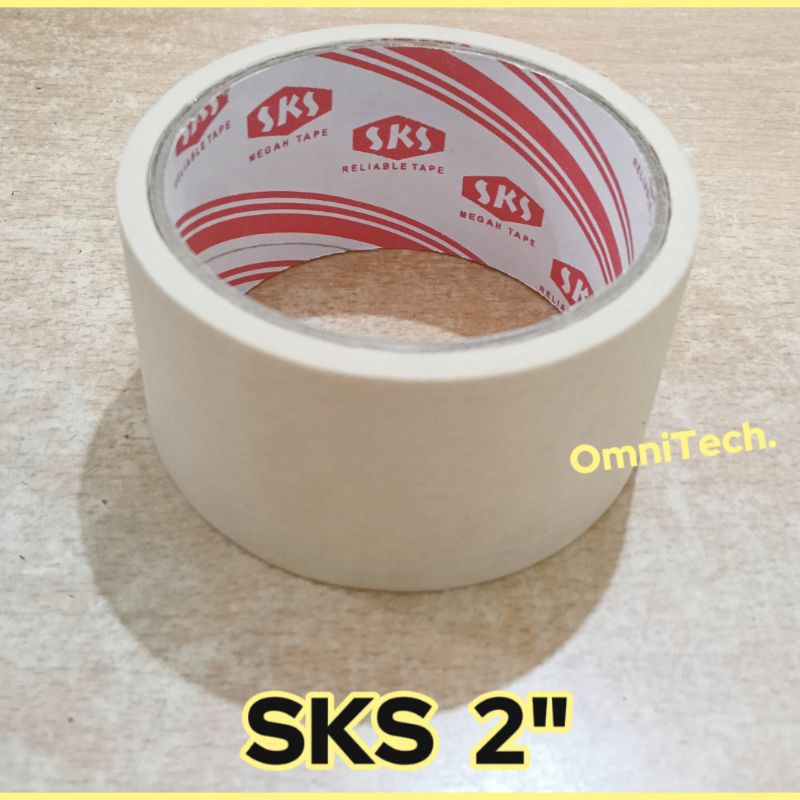 

Lakban Kertas Masking Tape SKS 2" Inch Inci 48mm 4,8cm Besar 48 mm 4,8 cm