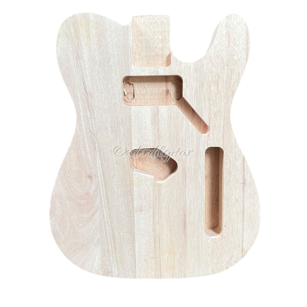 Body Gitar Telecaster Mentah Unfinished CNC cutting