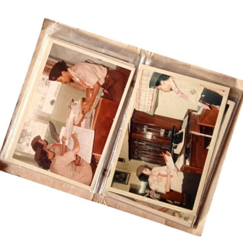 Antik Foto Album Warna Lama Kegiatan Pramuka Tahun 1989 Jadul