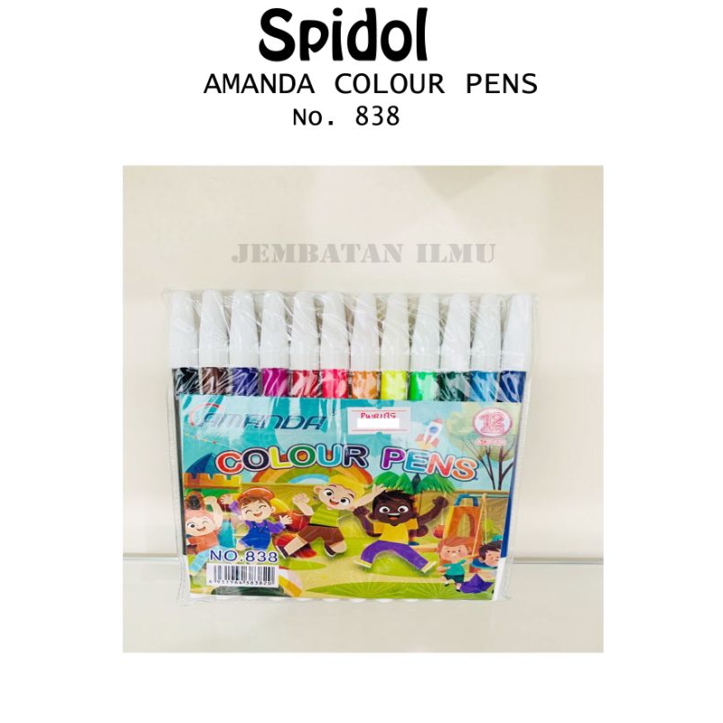 

Amanda Colour Pens / Spidol Warna / Pewarna Cair / Pewarna Anak