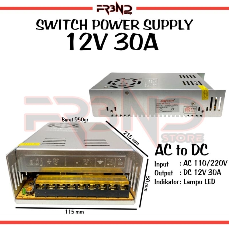 Switching Power Supply 12V 30A