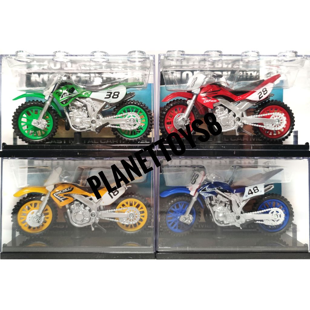 Diecast Motor Trail Gunung Kemasan Mika Mainan Anak