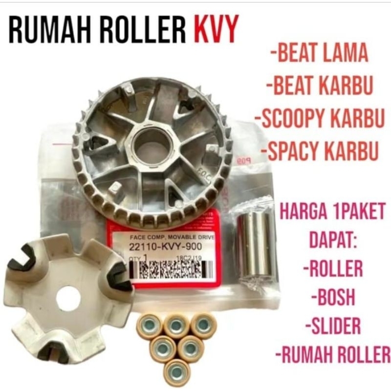 Rumah Roller (KVY) motor honda beat karbu / scopy karbu / spacy karbu / beat lama