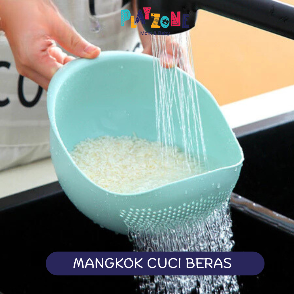 [PZ] COD Wadah Tempat Cuci Beras | Baskom Tirisan Pencuci Buah Sayuran | Saringan Kacang Kacangan
