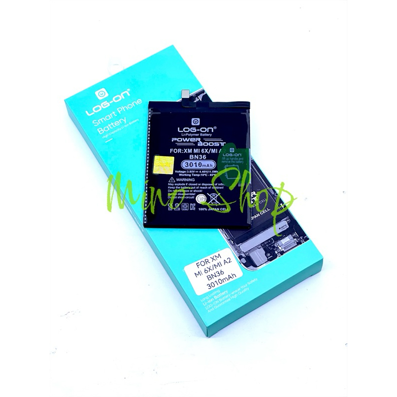 BATERAI LOG ON XIAOMI MI6X - MIA2 - BN36 DOUBLE POWER BATRE
