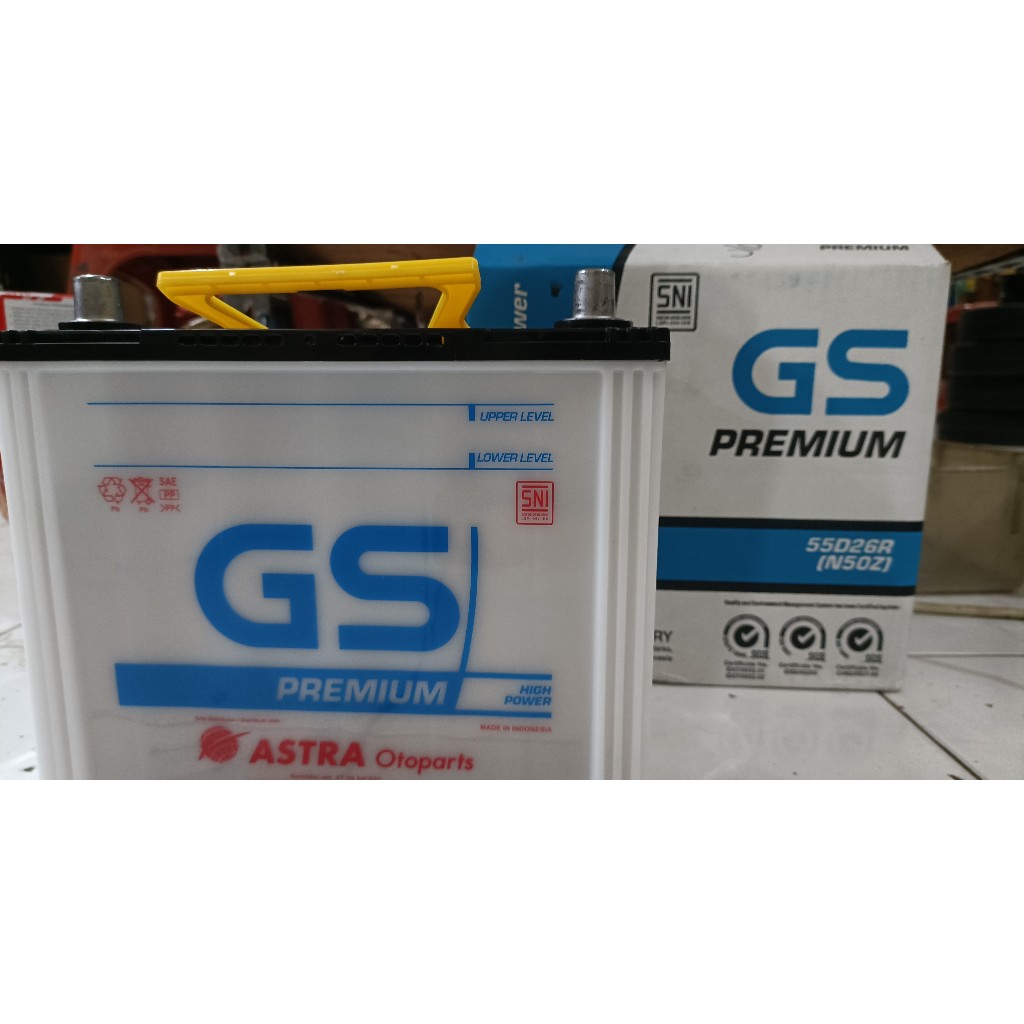 Aki Accu GS Premium N50Z 55D26R 60AH 12V