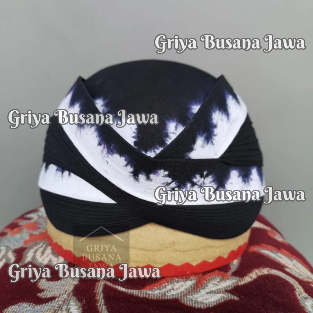 Blangkon Solo Perbawan Alusan Batik Jumputan