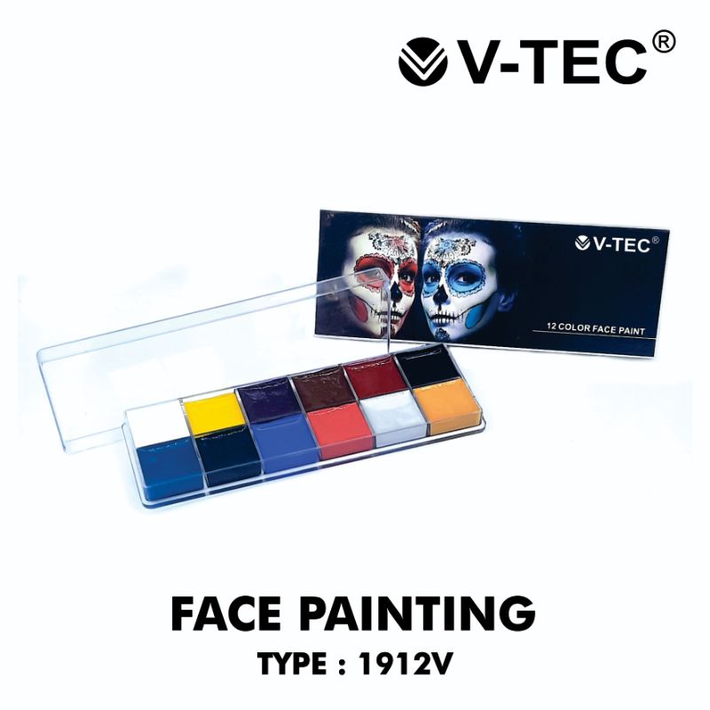 

V-TEC Face Painting Type 1912V (12Warna)