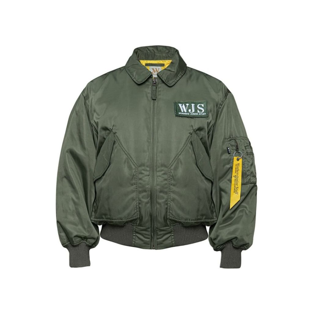 WJS CWU-01 Jaket Bomber Workers Junior Stuff CWU Jacket Warna Hitam Military Jaket Tanker