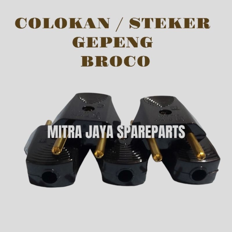 STEKER GEPENG HITAM/COLOKAN LISTRIK HITAM