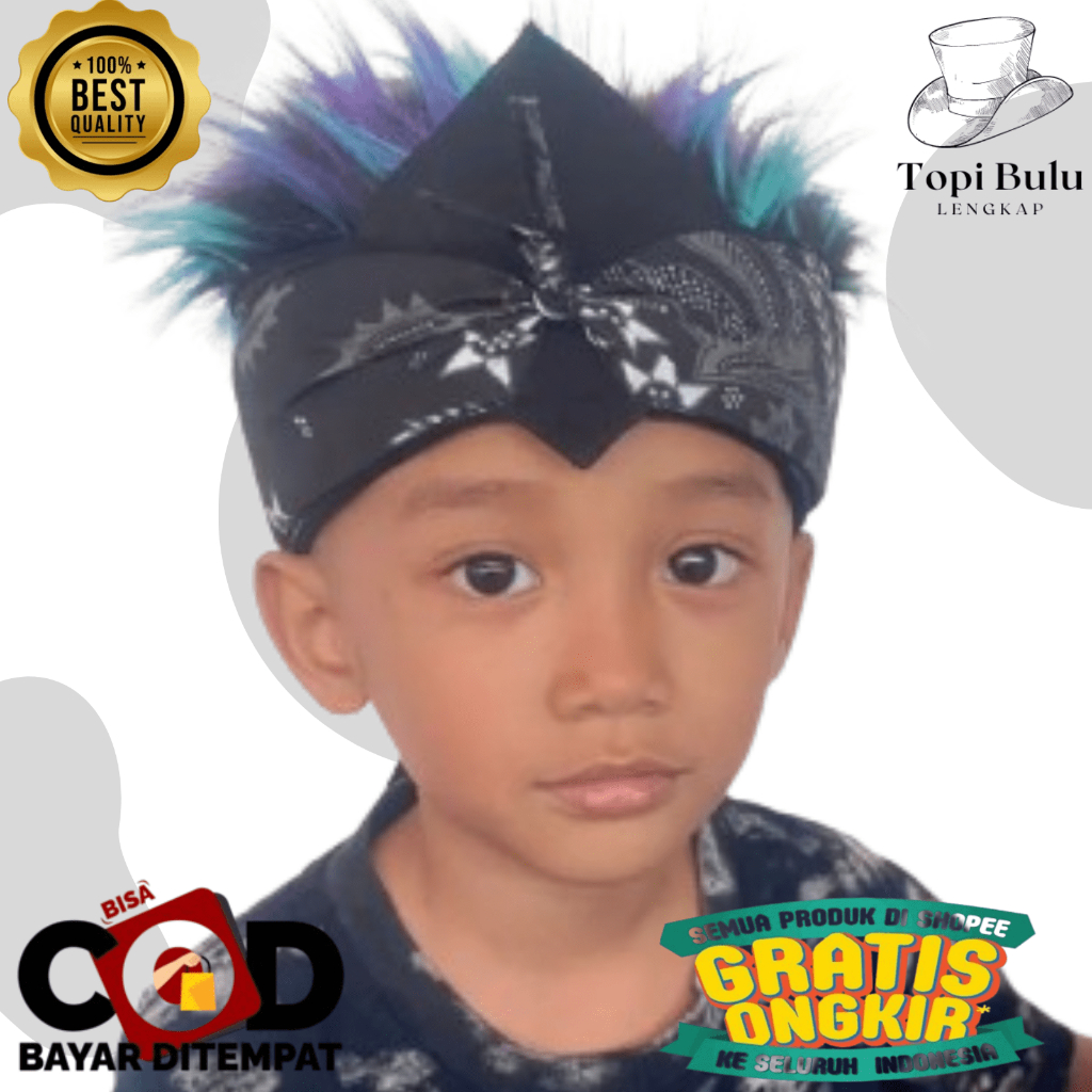 blangkon anak laki laki lucu premium topi rambut / blangkon anak Udeng Anak