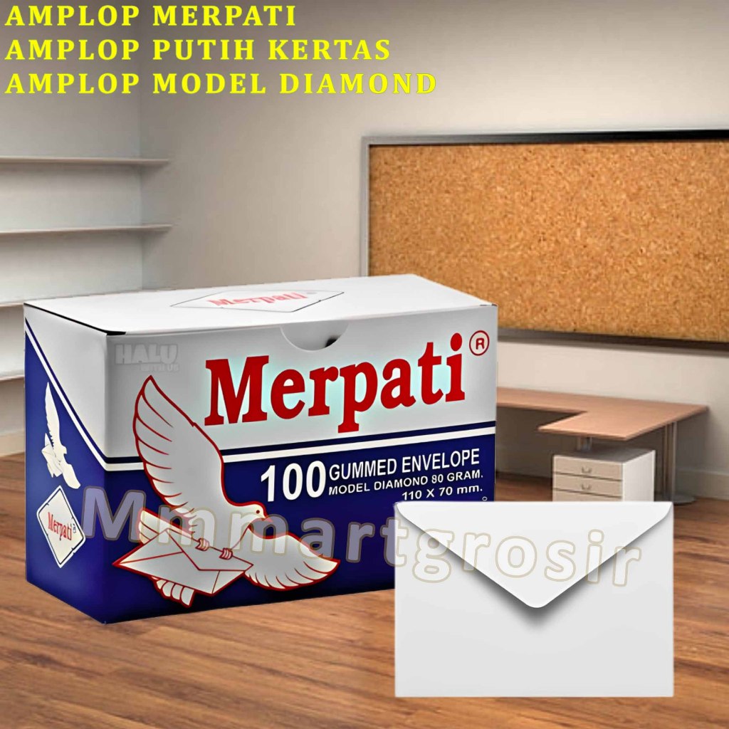 

Merpati Amplop / Amplop Putih Kertas / Amplop Model Diamond / Uk.110x70mm