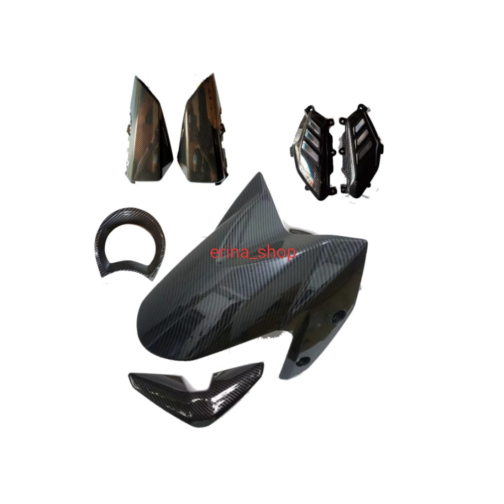 COVER LIST BODY DEPAN FULL SET 5 NMAX OLD CARBON ZORO / COVER LIST BODY DEPAN NMAX OLD SET 5 KARBON 