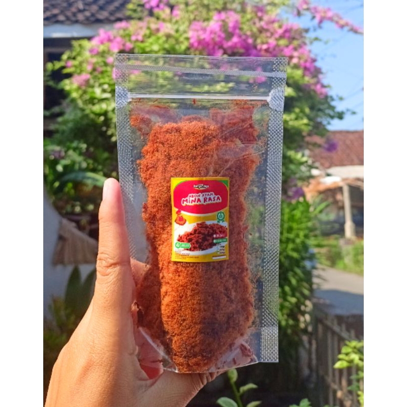 

Abon ayam 50gr asli 100% tanpa campuran| standing pouch| mina rasa