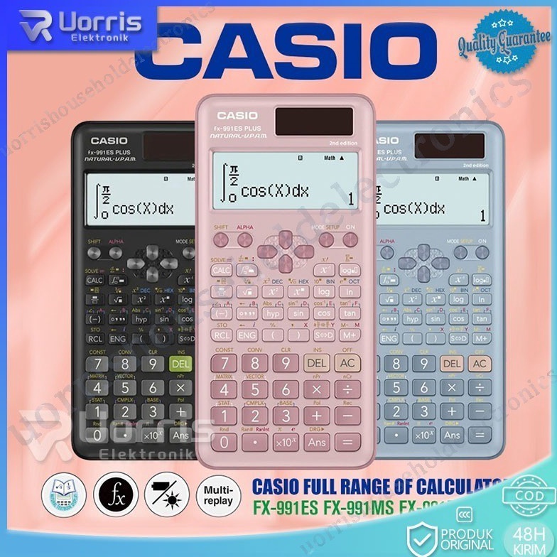 

KODE B6D CODKALKULATOR SCIENTIFIC CASIO FX 991ID PLUS 2 ORI