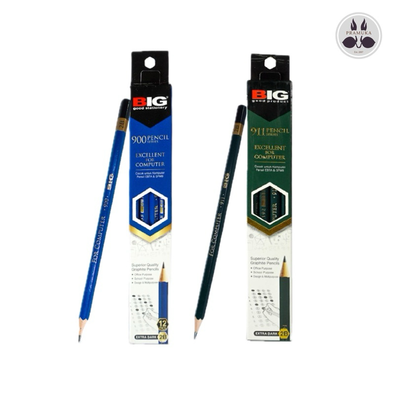 

Pensil 2B BIG Standar Uji Komputer | Biru Hijau