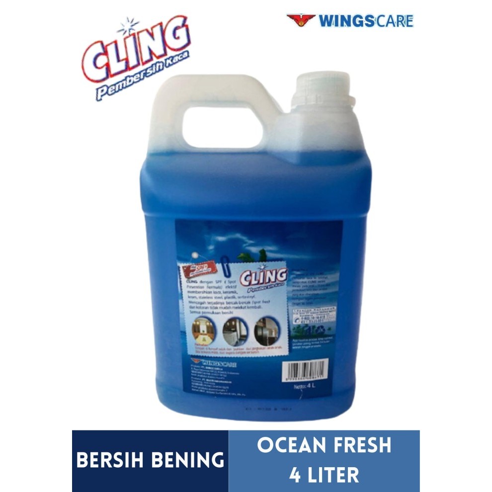 Obat Pembersih Kaca CLING 5 Liter - Glass Cleaner CLING Produk Wings