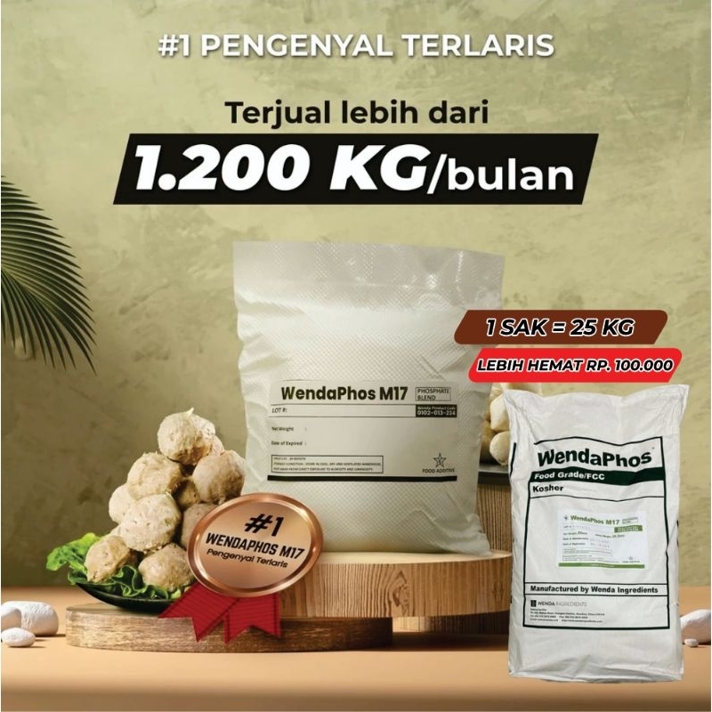 

[0.8Kg / 1Kg] Wendaphos Pengenyal Bakso Sosis Pempek Nuget dll