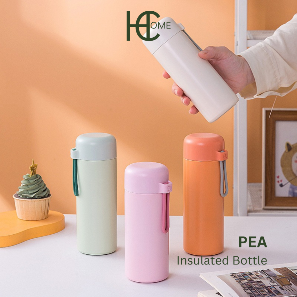 Hecca PEA Mini Macaroon Tumber 420ml Tahan Panas Dan Dingin Unik Lucu Estetik botol minum aesthetic