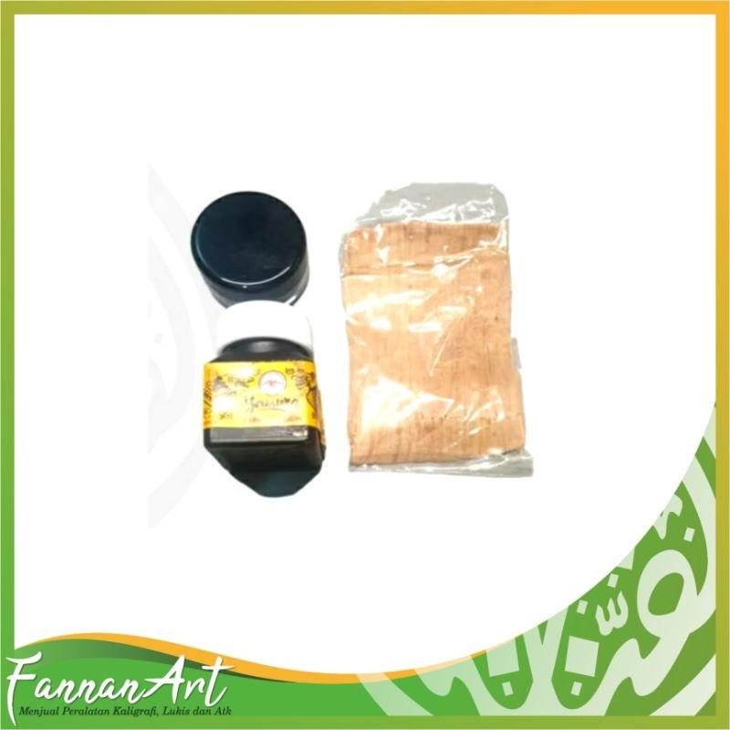 

Tinta cina, wadah dan liqoh paket kaligrafi murah