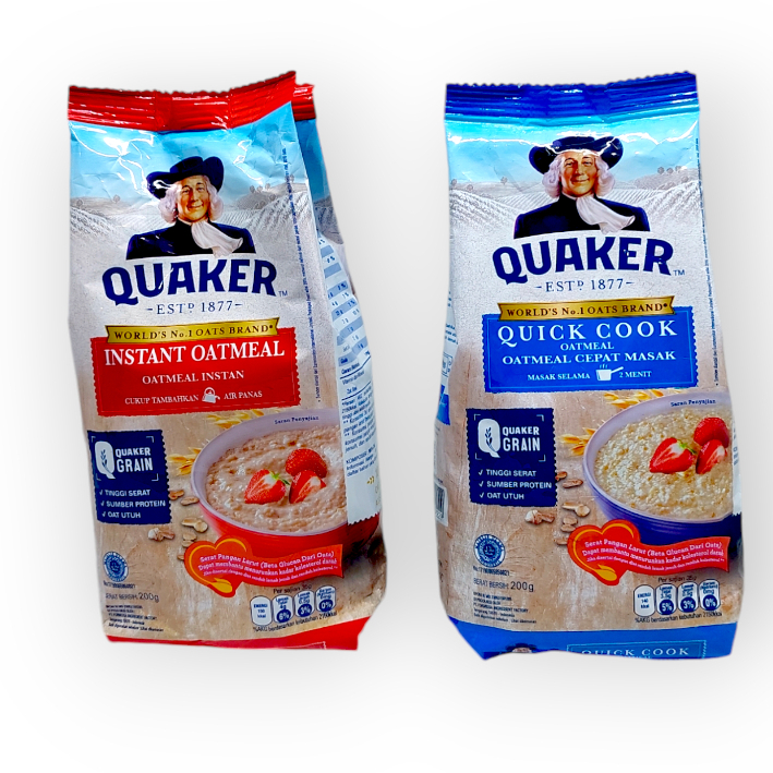 

quaker instant oatmeal 200 gr / quick cook 200 gr