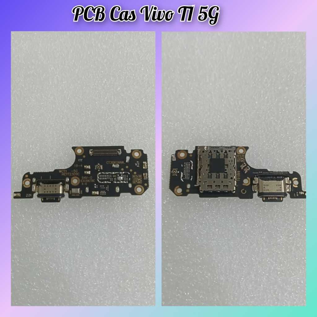 Flexible Pcb Cas Vivo T1 5G Papan Charger + Con Sim + MIC Vivo T1 5G