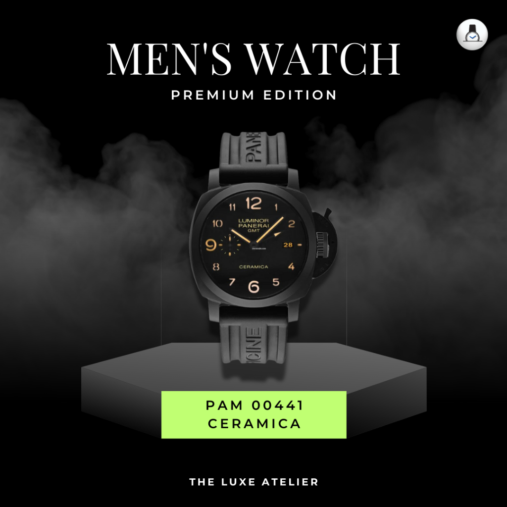 LUXURY MAN WATCH/JAM TANGAN MEWAH PRIA PANERAI LUMINOR CERAMICA PAM 00441