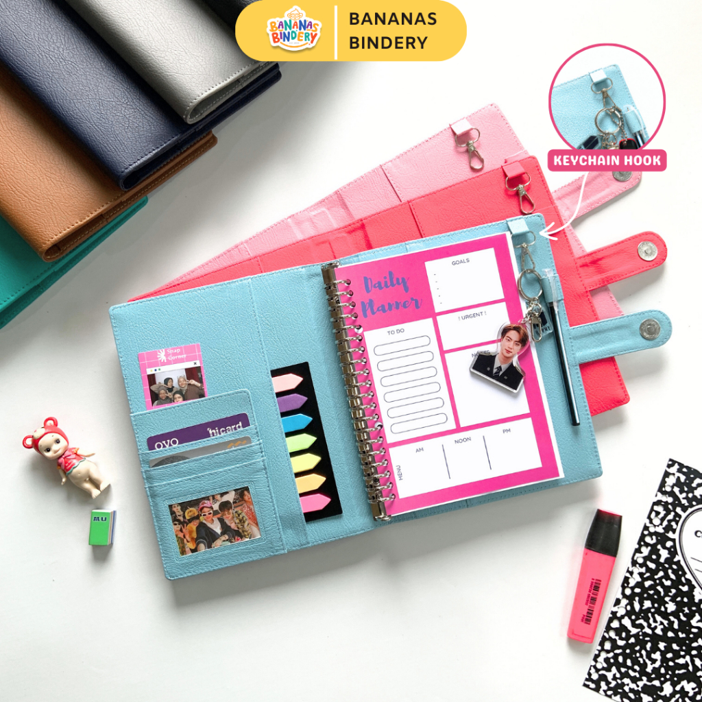 

Binder Polos Kulit Premium Special Edition Keychain Hook Ring 20 Lubang A5