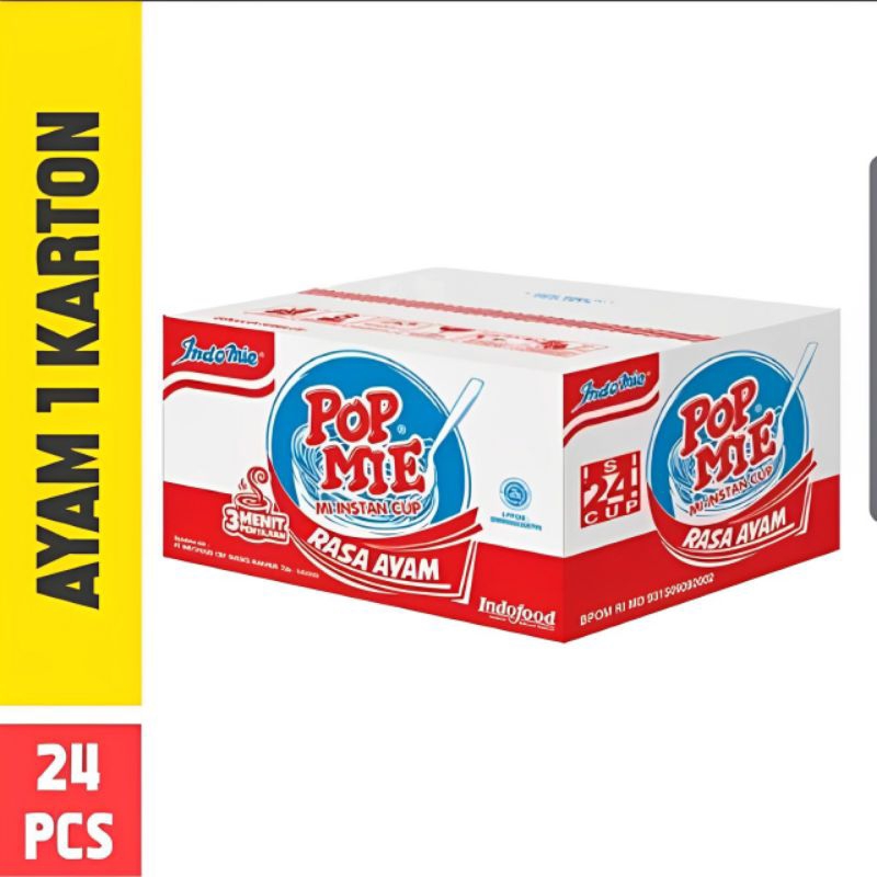 

Pop Mie Ayam Jumbo Isi 24 Pcs 1 Karton Harga Promo