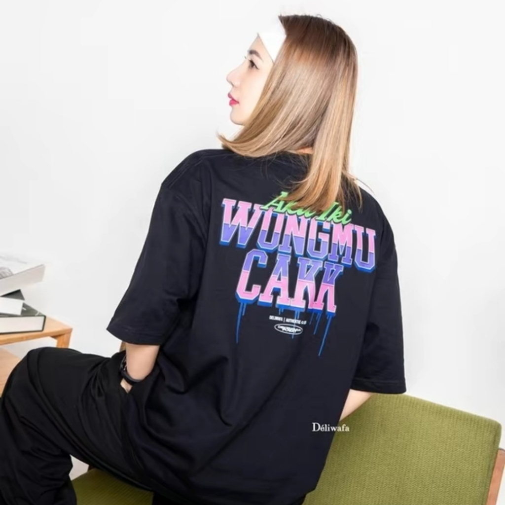 Kaos T-shirt Autentic Deliwafa AKU IKI WONGMU CAKK Bigsize Kaos Regular Deliwafa Oversize