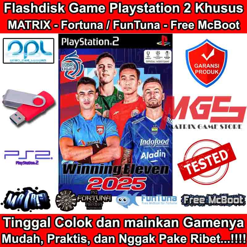 Flashdisk Game PS2 PS 2 Winning Eleven 2025 Summer Transfer + Liga 1 BRI