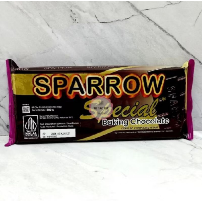 

SPARROW COKLAT COMPOUND/Coklat batang/Coklat lumer/500 gr