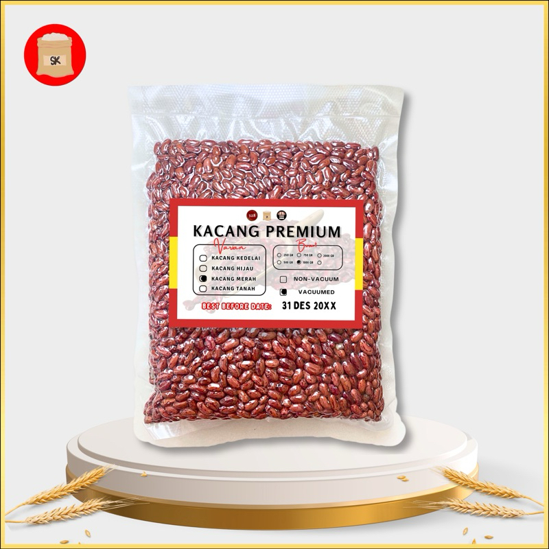 

1 kg Kacang Merah Jogo Premium Vakum - Red Kidney Bean - Es Campur Sop