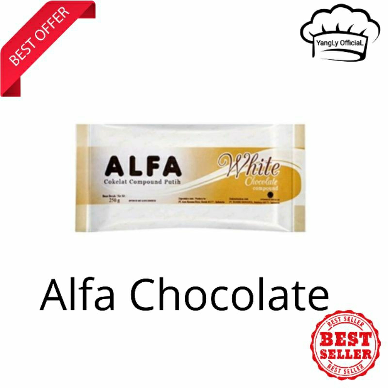 

Coklat Putih Alfa 250gr / Alfa Whjit Chocolate