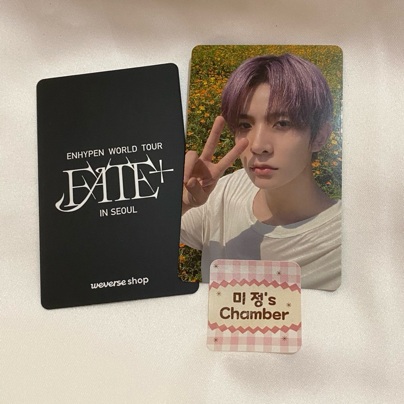 Photocard Official ENHYPEN Heeseung Fate+ in Seoul Lucky Draw Weverse Shop