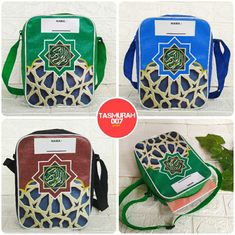 Tas Slempang Ngaji Al Qur'an Tas Slempang Anak Perempuan & Laki-laki Muat Buku Tulis