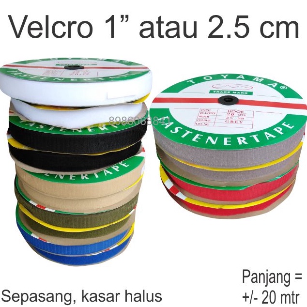 

KODE L48X Perekat Velcro Magic Tape Kretekan 1 atau 25cm ROLL