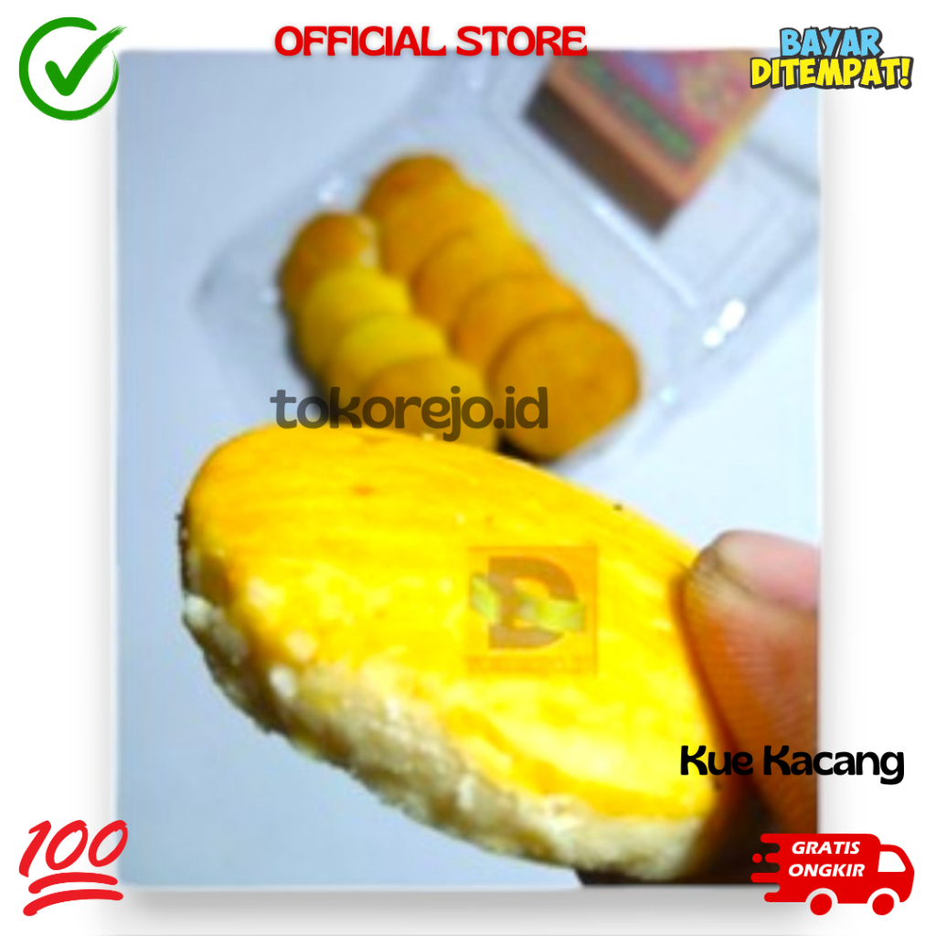 

Kue Kacang Roti Kacang Empuk Enak Asli Terasa Kacangnya