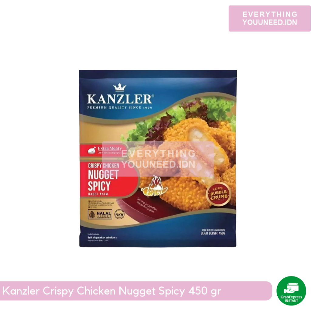 

Kanzler Crispy Chicken Nugget Spicy 450gr [ KHUSUS SUMBAR ]