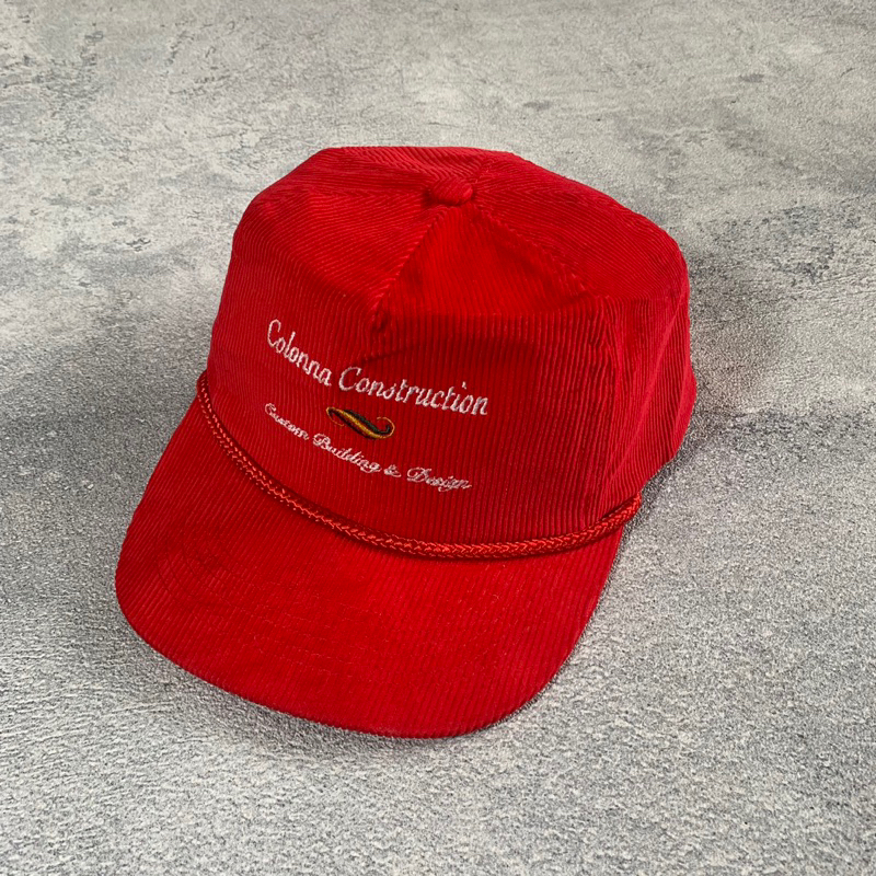 vtg ropehat corduroy colona construction