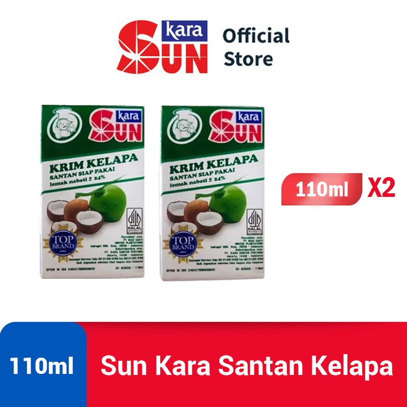 

SUN KARA Santan Kelapa (Coconut Cream) 110 ml - 2Pcs