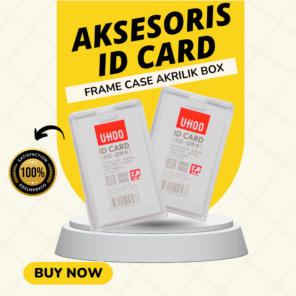 

Frame Case Akrilik untuk ID Card Melindungi dengan Gaya Lebih Aman