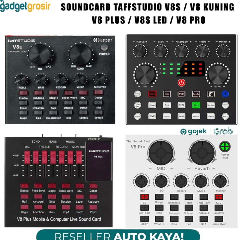 Hadir Baru Soundcard Mixer V8S V8 V8 Plus V8S LED Sound Card V8s Audio USB Externall Mixing Podcast 