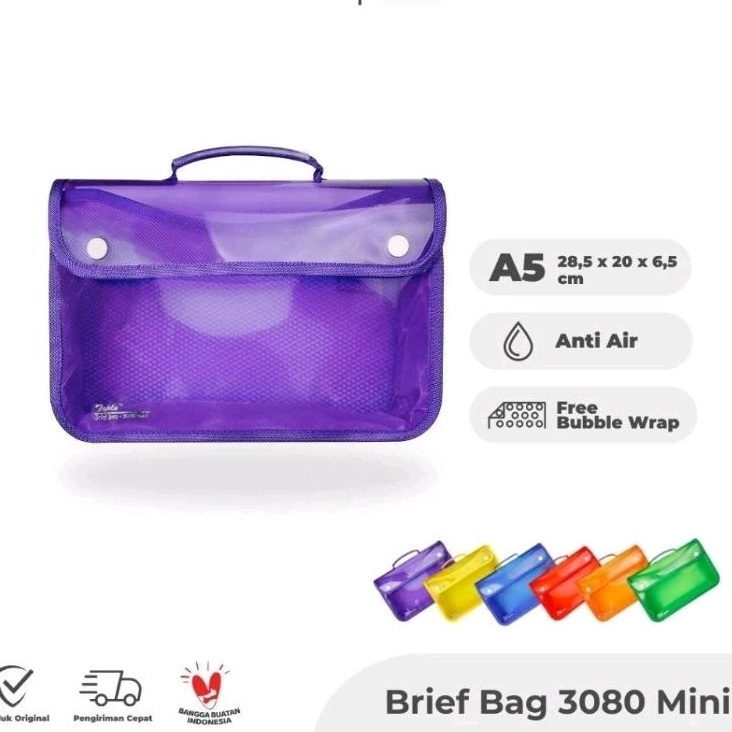 

topla tas kancing 2 dokumen A5 topla brief bag 3080 mini:kompak dan praktis untuk pelajar dan kantoran