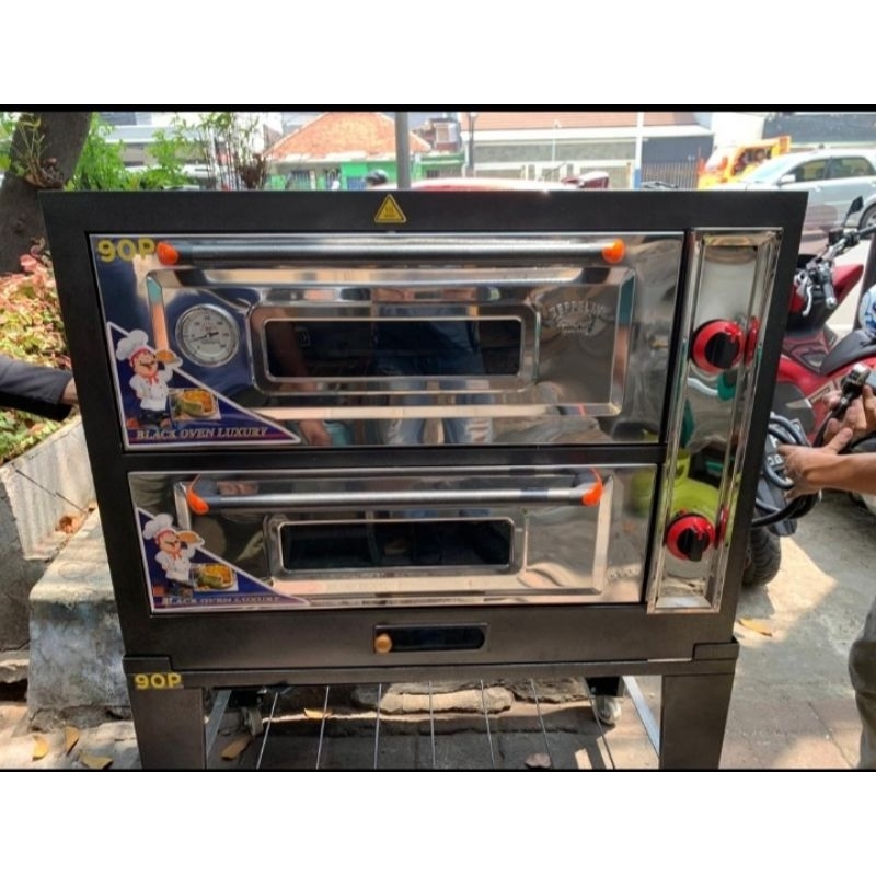 ZEPPELIN BLACK OVEN GAS TIPE P90 PEMANTIK OTOMATIS