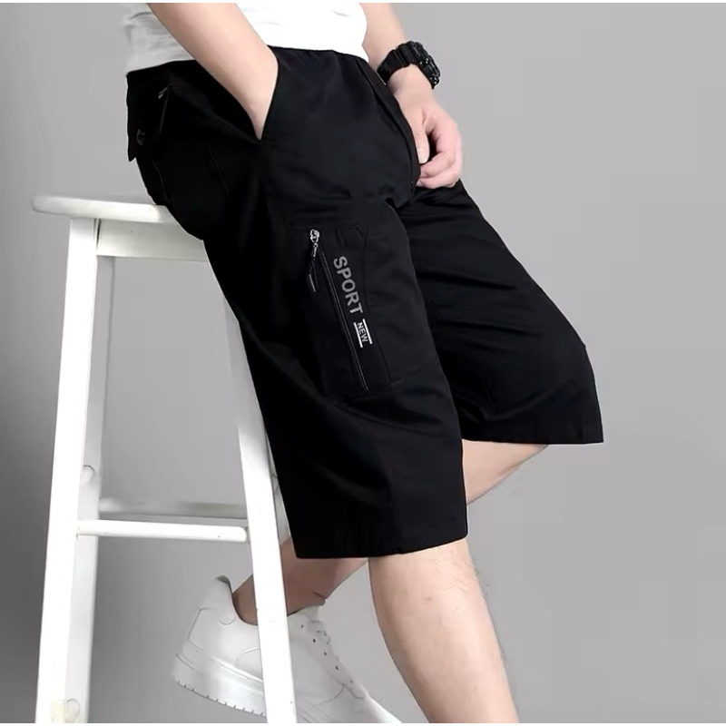 KSKO - Celana Pendek pria Cargo Slim Fit 3/4, Celana Gabriel Sirwal, Celana Pria Terbaru, Celana Cow