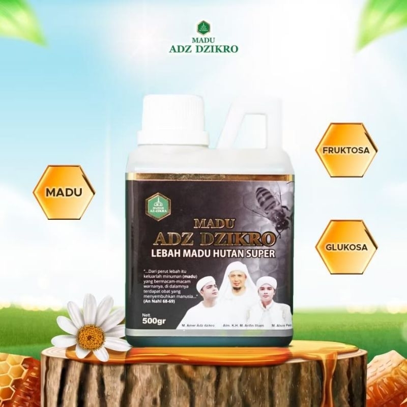 

MADU ADZ DZIKO HUTAN HERBAL SUPER ORIGINAL SUPER ASLI 100% 500gr /MADU ASLI TANPA CAMPUR/ DI JAMIN UANG ANDA KEMBALI JIKA PALSU